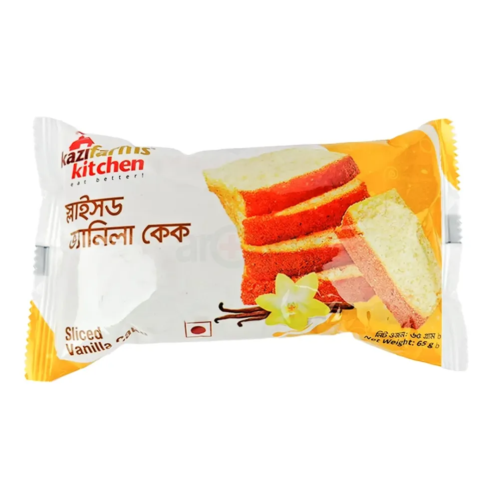 Kazifarms Sliced Vanilla Cake 65gm Pack  
