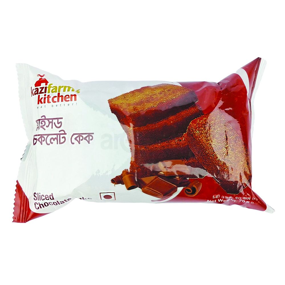 Kazifarms Sliced Chocolate Cake 65gm Pack  