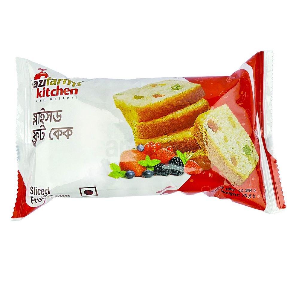 Kazifarms Sliced Fruit Cake 65gm Pack  