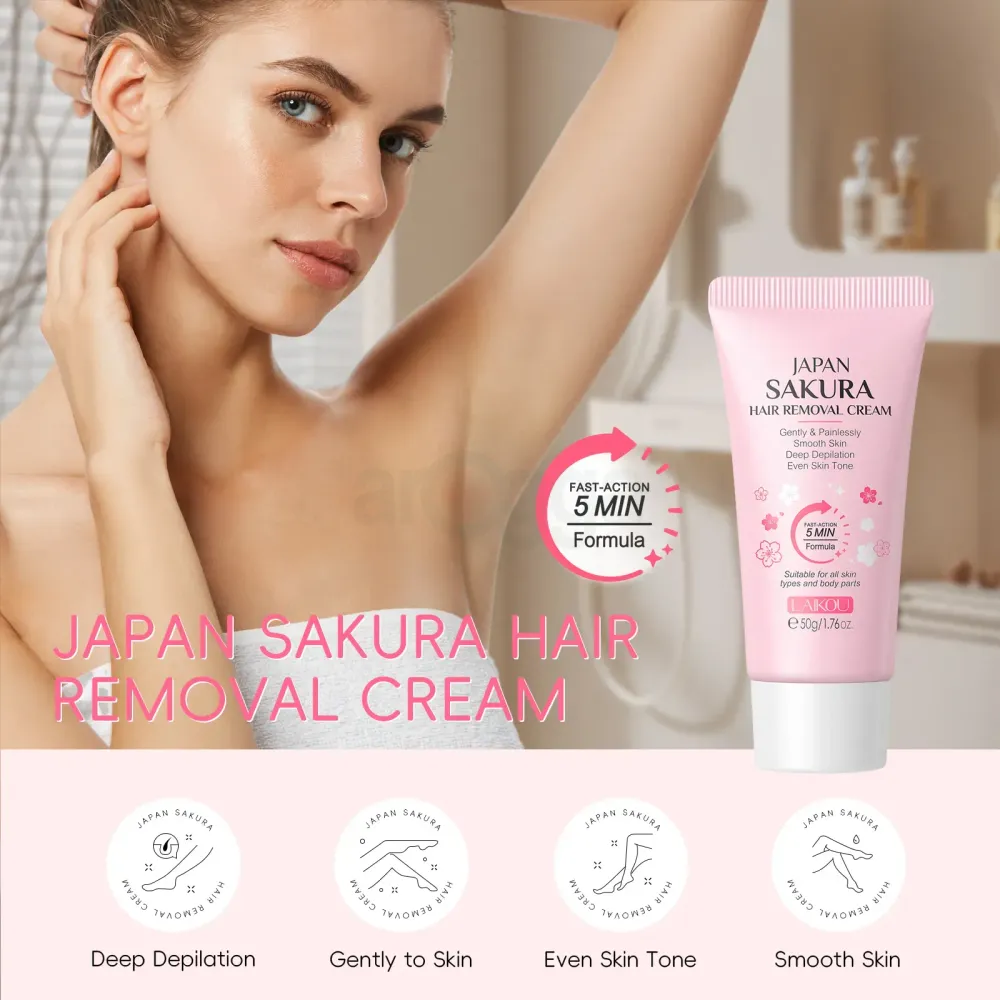 Laikou Japan Sakura Hair Removal Cream 50g  
