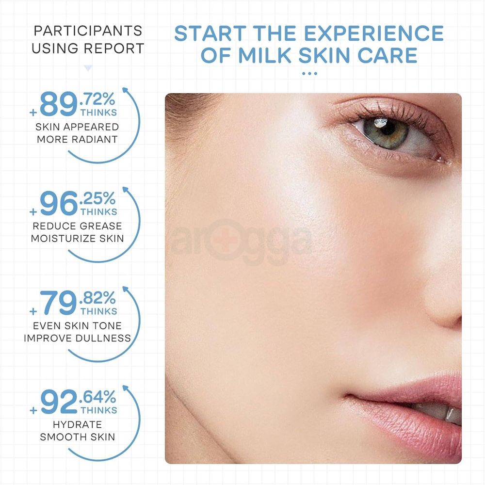 Laikou Milk Skincare 5 Pcs Set (Cleanser + Eye Cream + Mosturizing Cream + Brightening Cream + Sunscreen)  