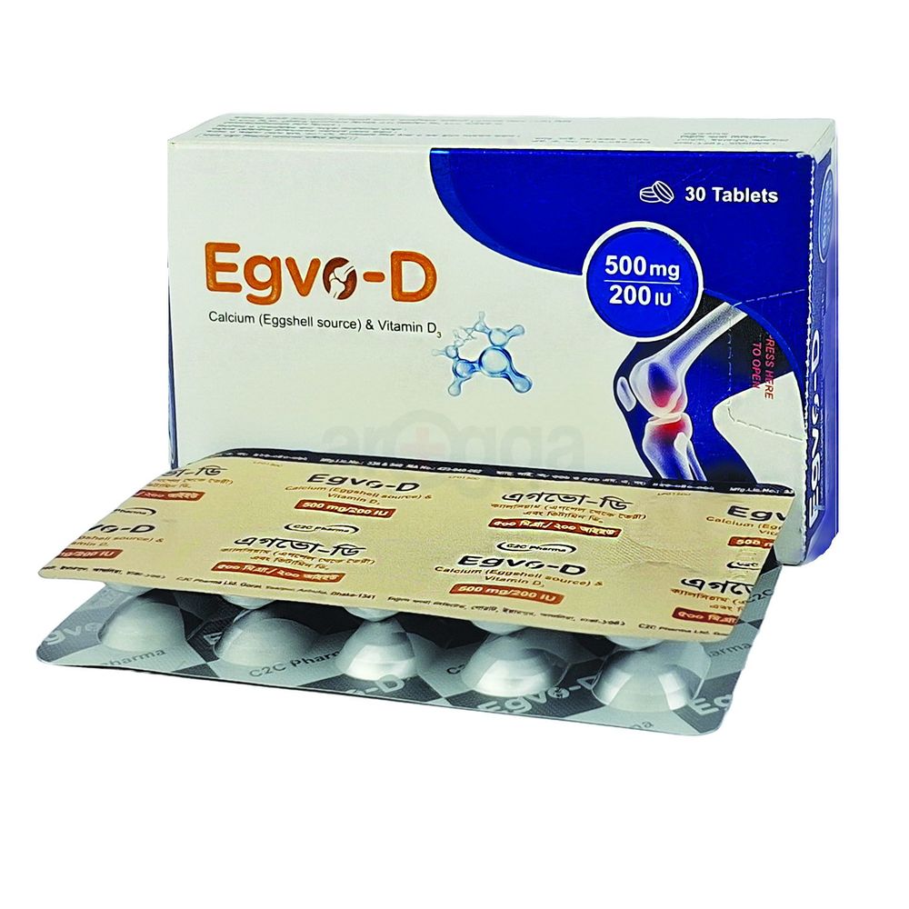 Egvo-D 500mg+200IU tablet