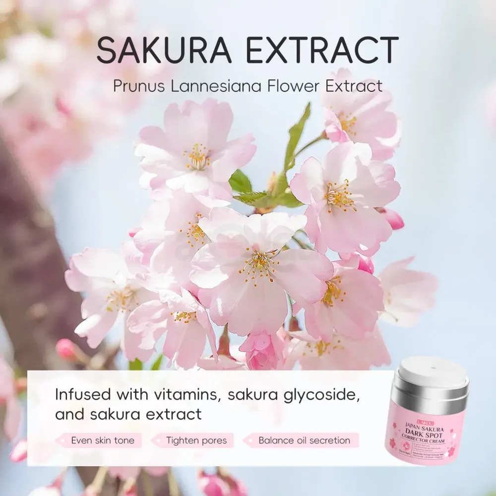 Laikou Japan Sakura Dark Spot Corrector Cream with Niacinamide and Vitamin C  