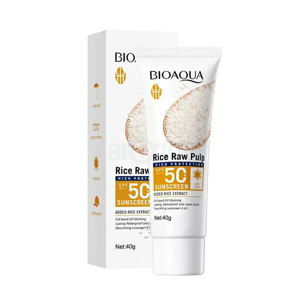 Bioaqua Rice Raw Pulp Sunscreen SPF 50+  
