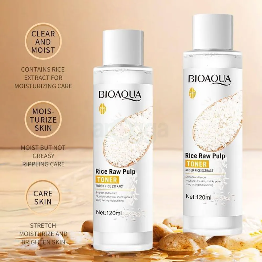 Bioaqua Rice Raw Pulp Toner with Added Rice Extract  