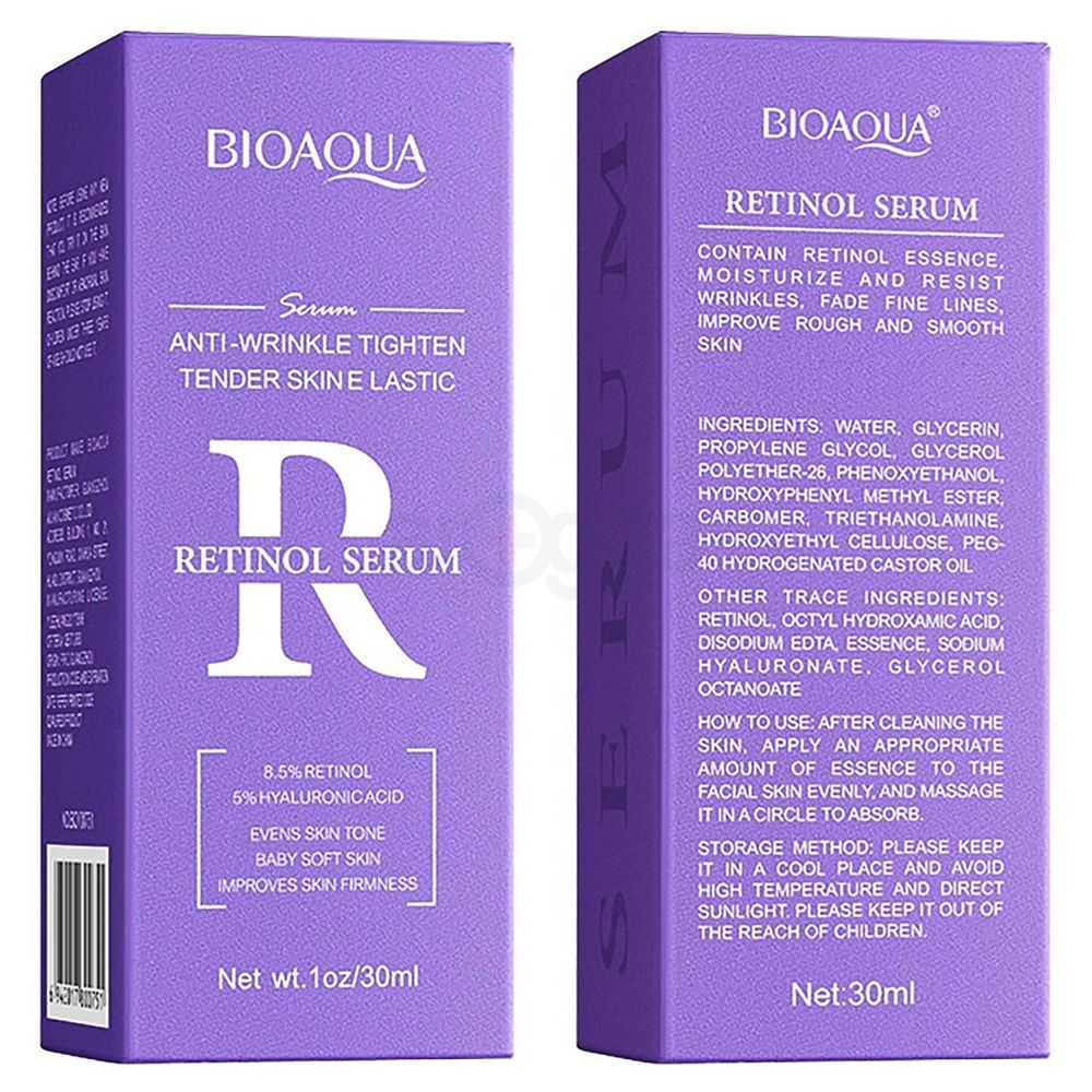 Bioaqua Anti Wrinkle R Retinol Serum with Hyaluronic Acid 30ml  