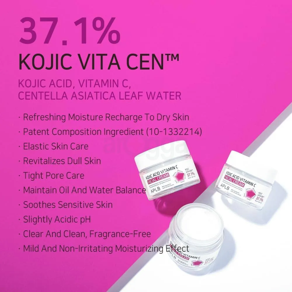 APLB 37.1% Kojic Acid Vitamin C Facial Cream  