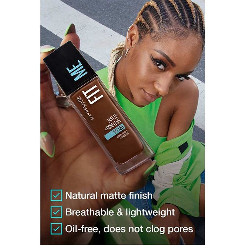 Maybelline New York Fit Me Matte & Poreless Foundation SPF 22- Shade 312  