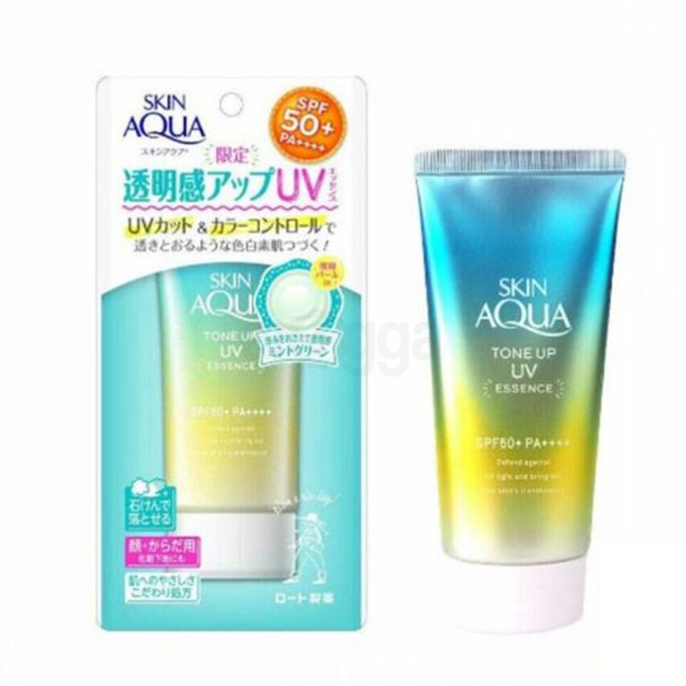 Rohto Skin Aqua Tone Up Essence SPF 50+ PA++++ (Mint Green)  