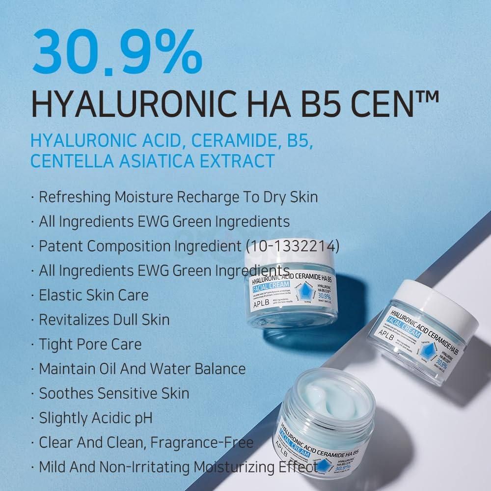 APLB 30.9% Hyaluronic Acid Ceramide HA B5 Facial Cream  