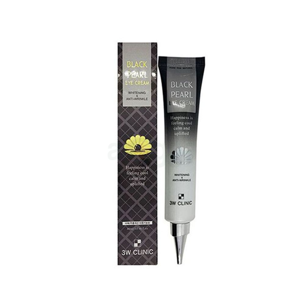 3W Clinic Black Pearl Whitening & Anti Wrinkle Eye Cream  
