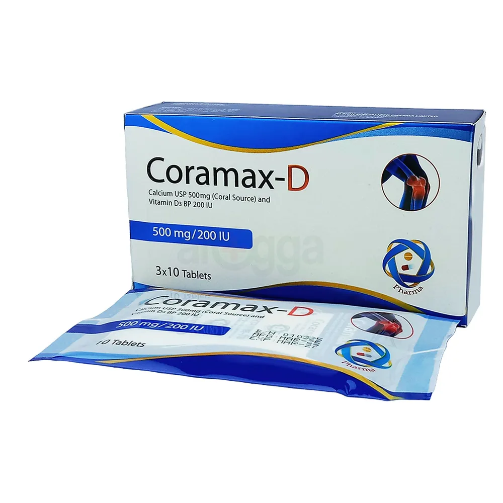 Coramax-D 500mg+200IU tablet