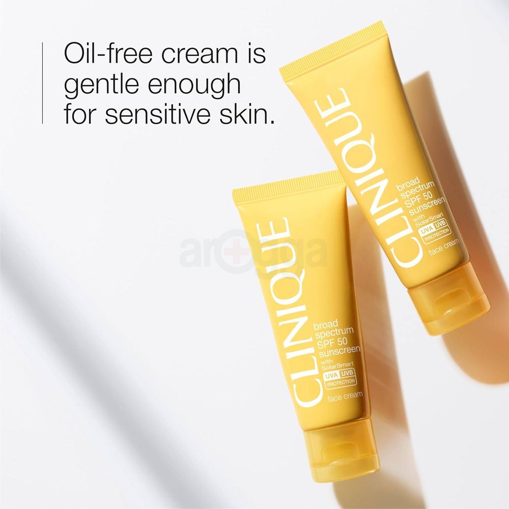 Clinique Sun SPF 50 Solar Smart UVA/UVB Protection Face Cream 50ml  