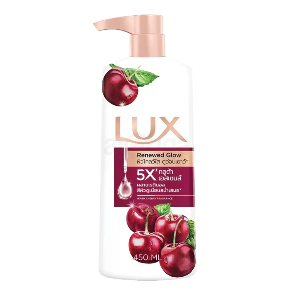 LUX Body Wash Renewed Glow Warm Cherry Fragrance  