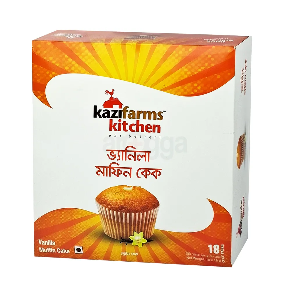 Kazifarms Vanilla Muffin Cake Gift Box (16gm*17 Pack)  