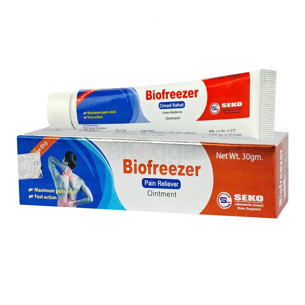 Biofreezer Pain Reliever Ointment 30gm price in Bangladesh | Arogga ...
