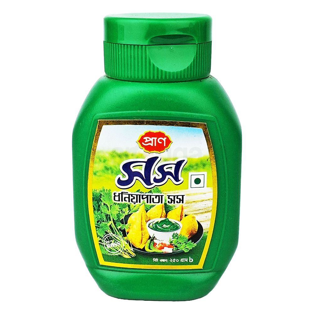 Pran Coriander Sauce Plastic Jar 250g  