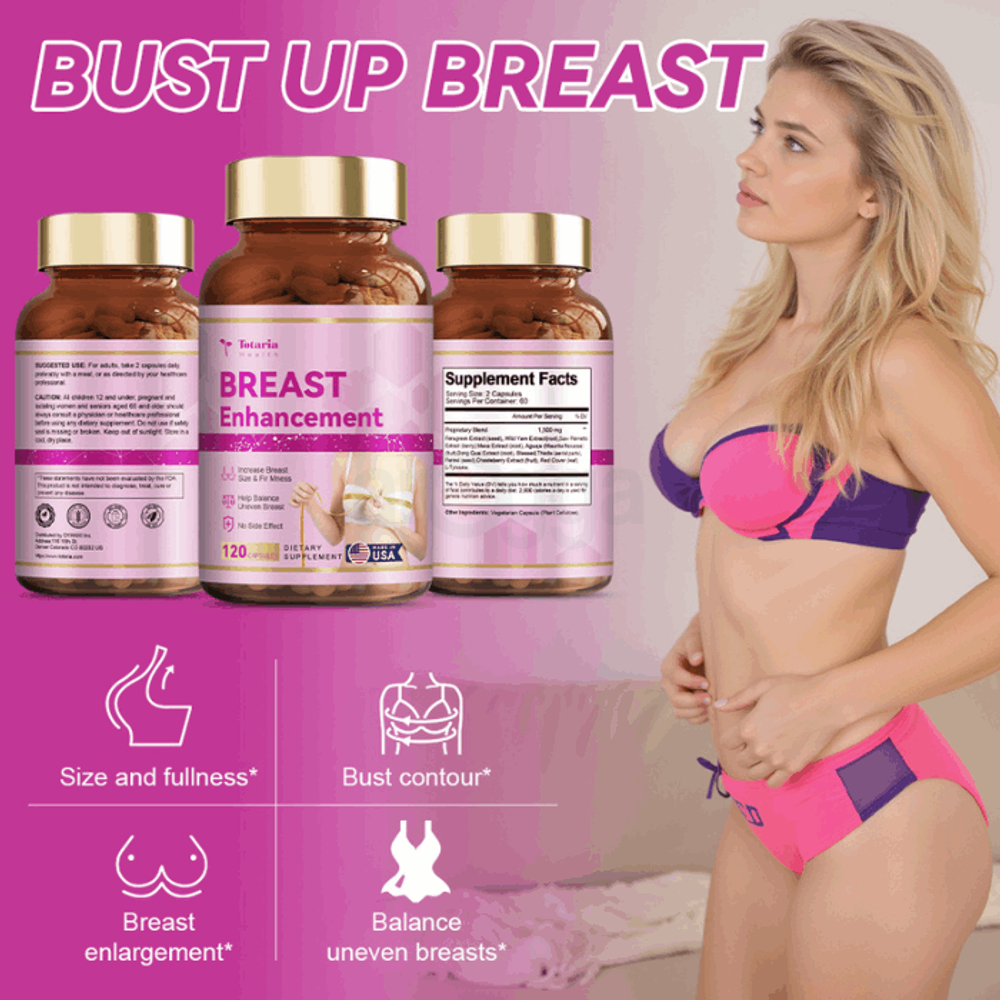 Totaria Breast Enhancement Capsules for Women 120 Capsules  