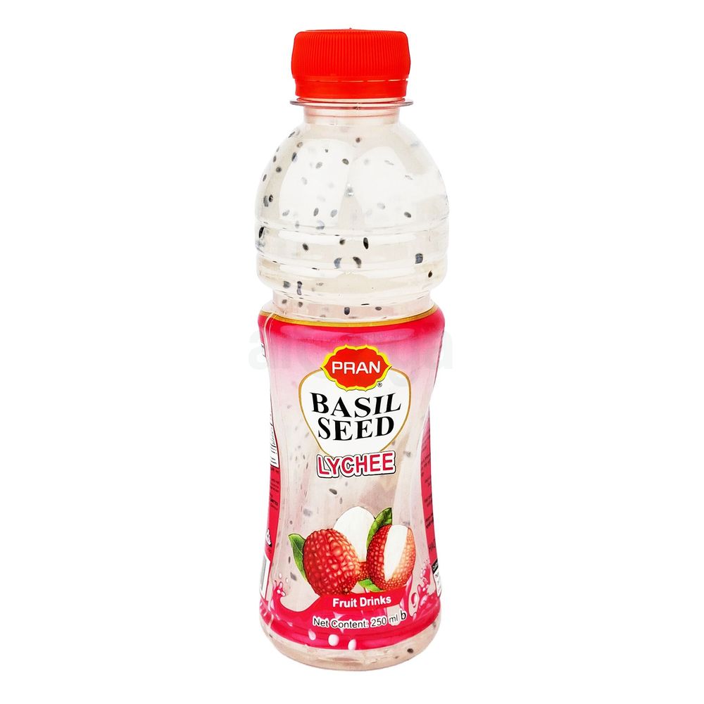 Pran Basil Seed Lychee Fruit Drinks 250ml  