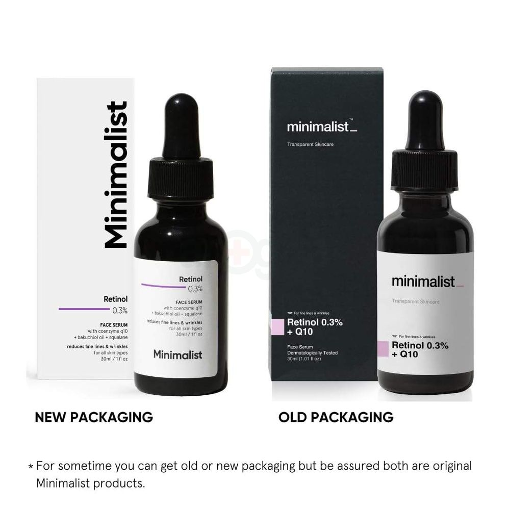 Minimalist 0.3% Retinol Face Serum for All Skin Types 30ml  