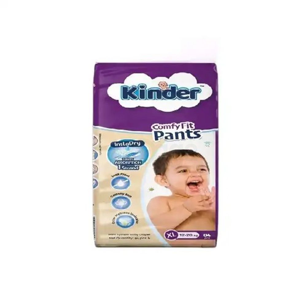 Kinder Diaper Comfy Fits Pants XL (12-20kg) 4pcs   