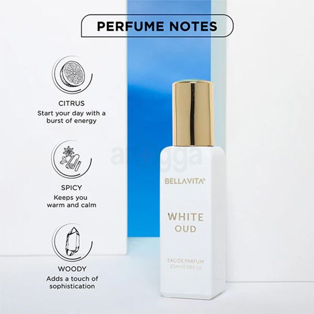 Bellavita Luxury White Oud EDP Perfume for Men & Women 20ml  