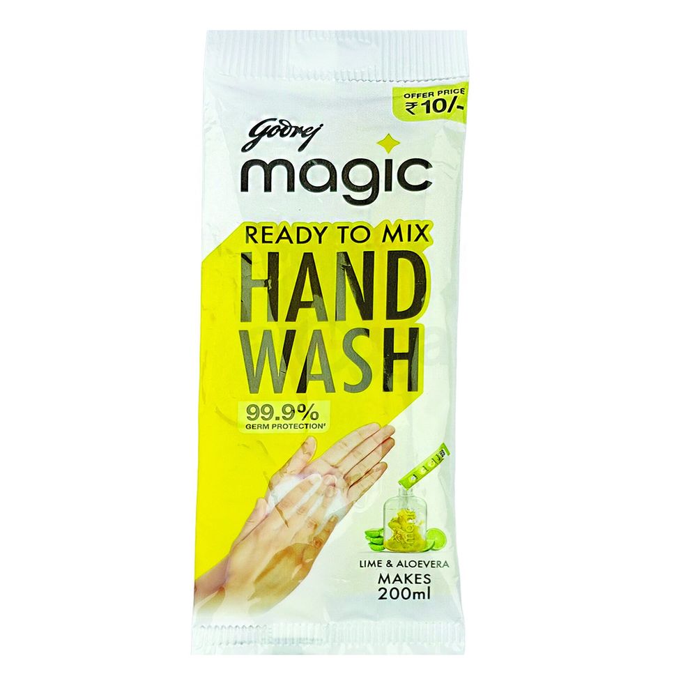 Godrej Magic Ready To Mix Hand Wash (Lime & Aloevera 9gm  