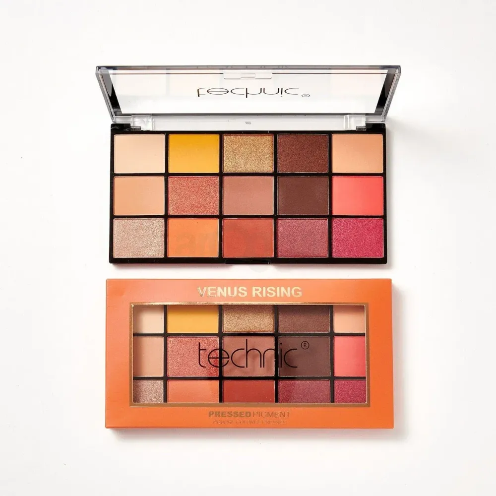 Technic 15 Color Pressed Pigment Eyeshadow Palette -  Venus Rising  
