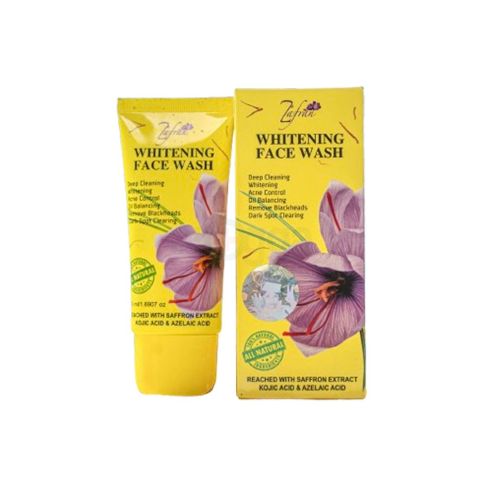 Zafran Whitening Face Wash with Saffron Extract and Kojic Acid  