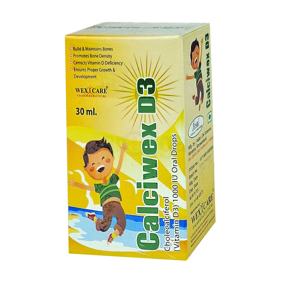 Calciwex D3 Vitamin D3 (Cholecalciferol) 1000 IU Oral Drops – 30ml ...