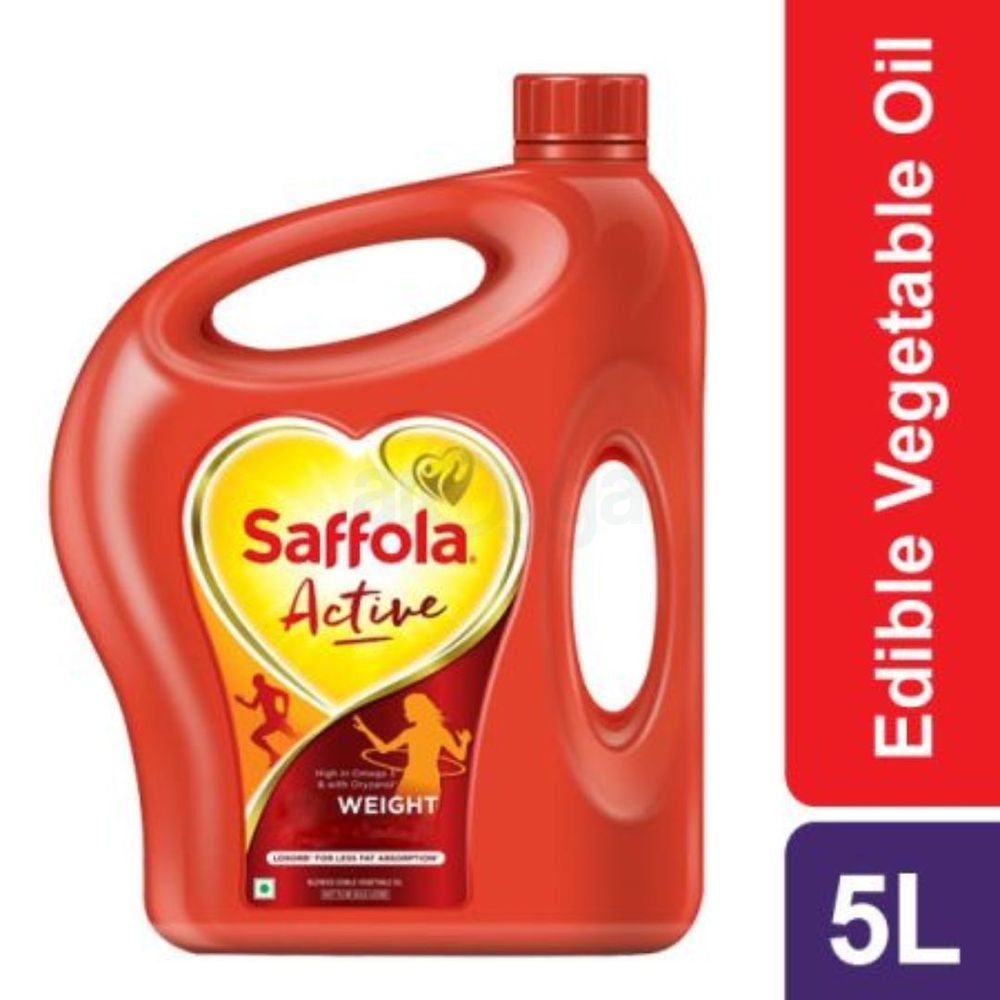 Saffola Active Plus Edible Oil 5 Liter  