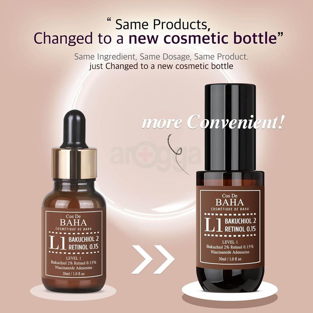 Cos De BAHA L3 Serum with Level 3 Bakuchiol 2% and Retinol 1.0%  