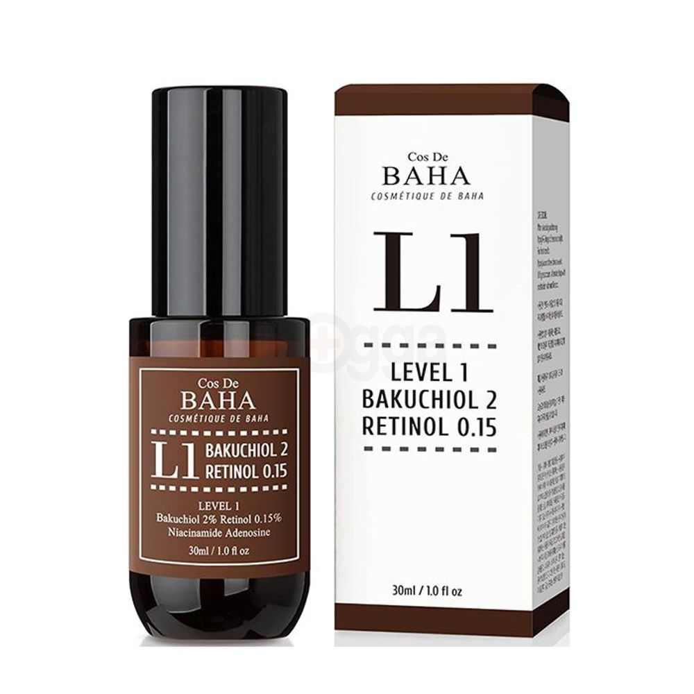 Cos De BAHA L3 Serum with Level 3 Bakuchiol 2% and Retinol 1.0%  