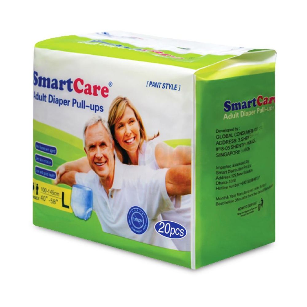Smart Care Adult Diaper Pant Style 20pcs - Large  