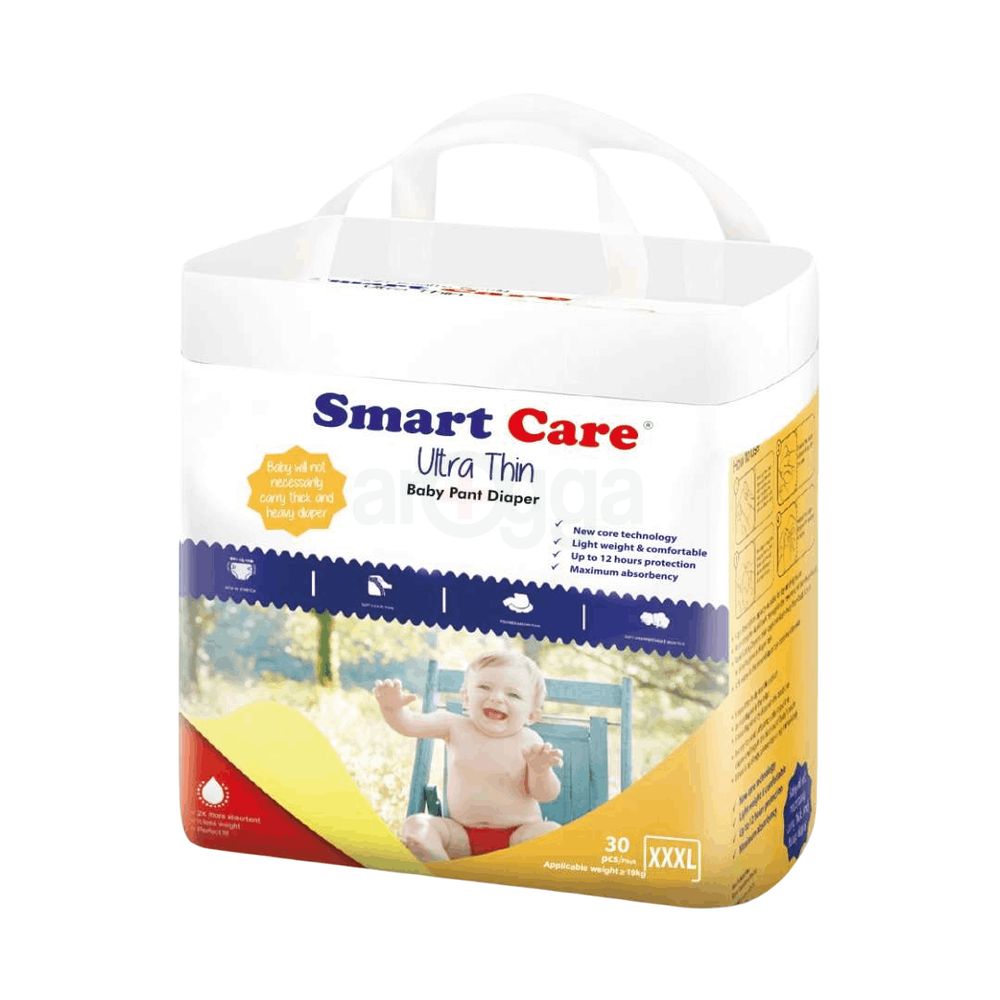 Smart Care Ultra Thin Baby Pant Diaper 30pcs - XXXL (19 Kg+)  