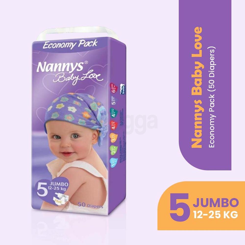 Nannys Baby Love Belt System Diaper 50pcs - Jumbo (12-25kg)  