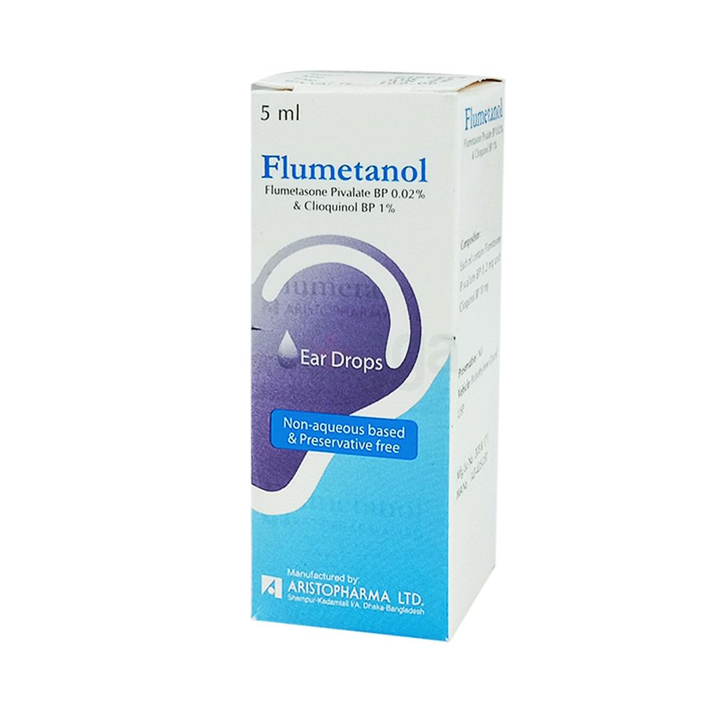 Flumetanol 1gm+.02gm/100ml Ear Drops