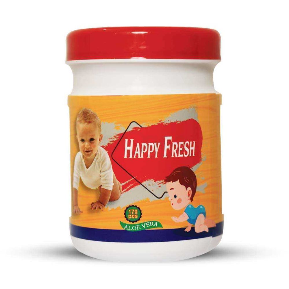 Happy Fresh Wet Wipes Tube 170pcs  