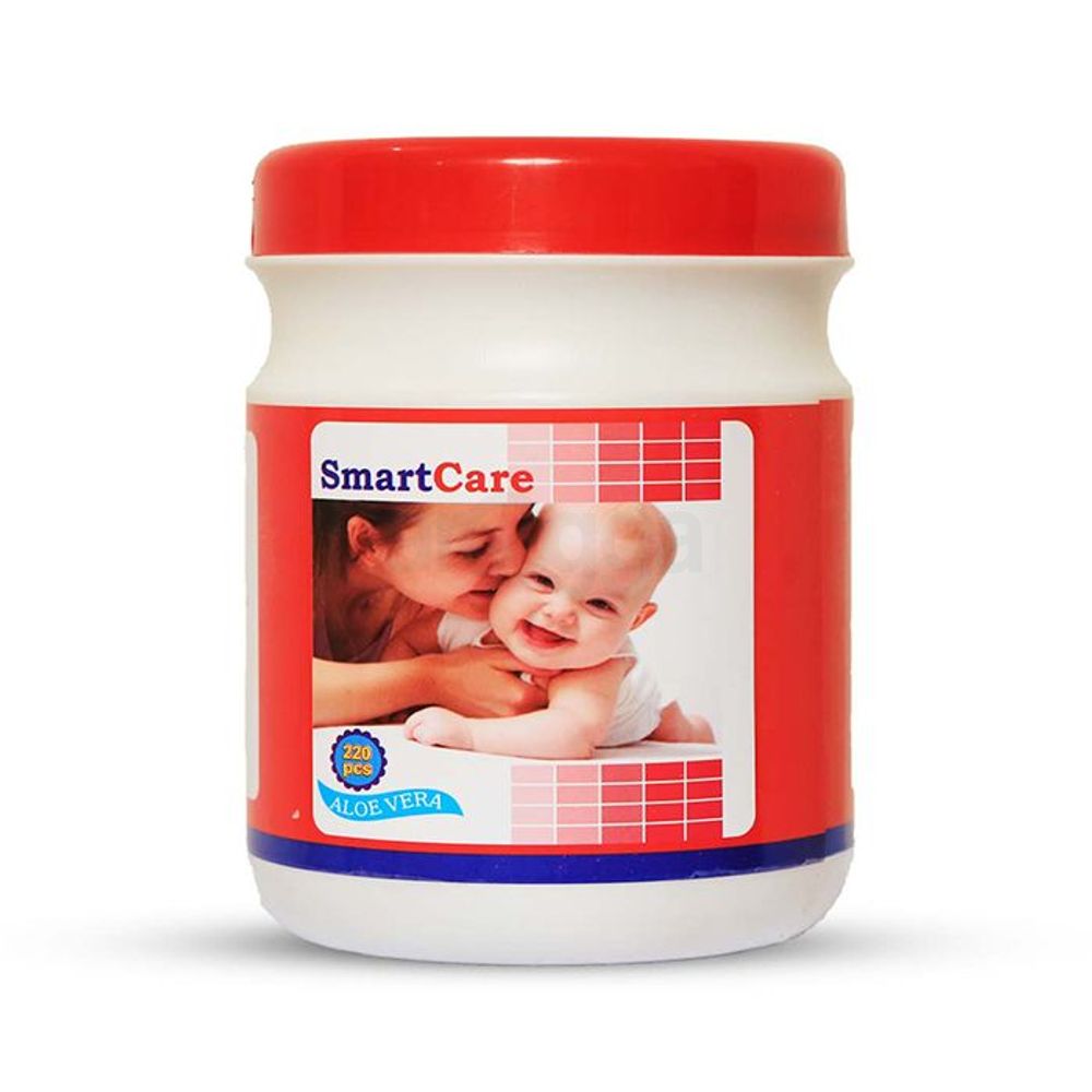 Smart Care Wet Wipes Tube 220pcs  