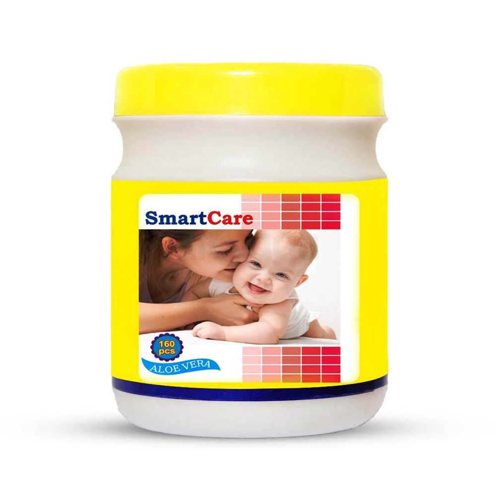 Smart Care Wet Wipes Jar - 160pcs  