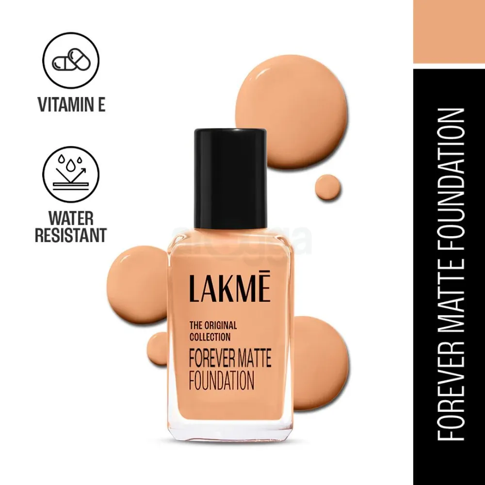 Lakme Forever Matte Foundation- Natural Shell  