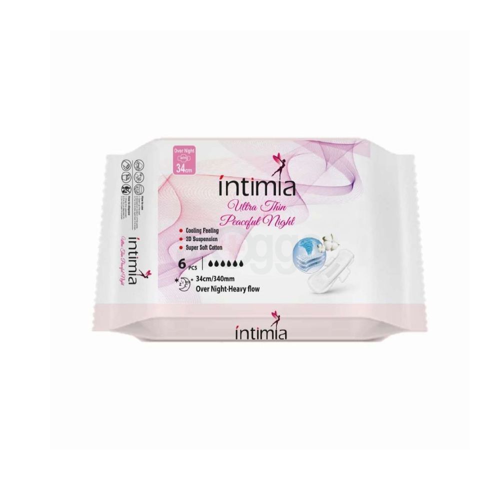 Intimia Sanitary Napkin Peaceful Night (Heavy Flow) 6pcs Size XL  