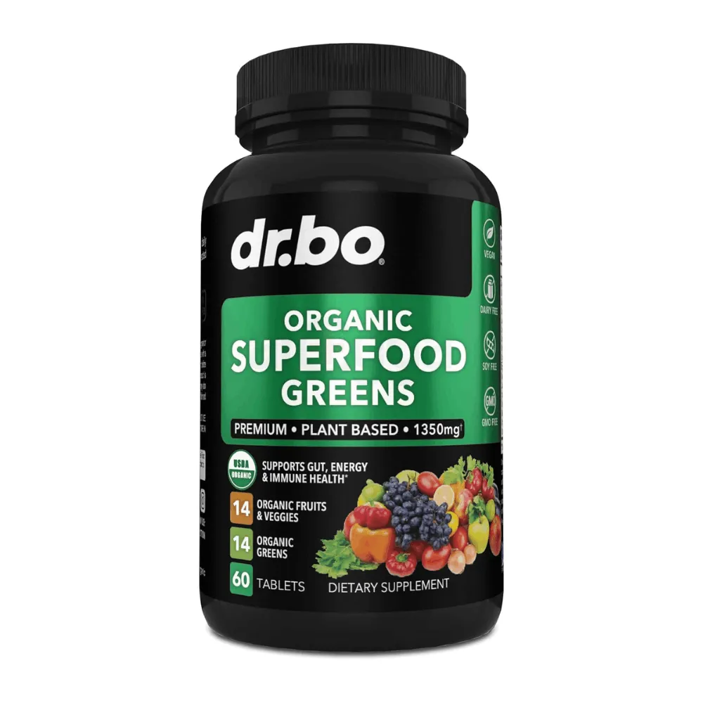 Dr.bo Organic Superfood Greens & Fruit 60 Tablets  