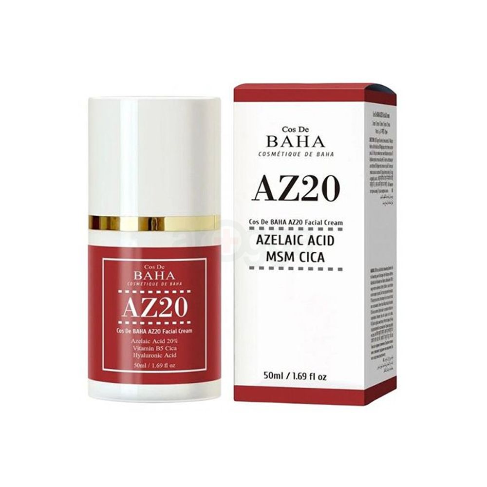 Cos De BAHA AZ20 Azelaic Acid MSM Cica Facial Cream  