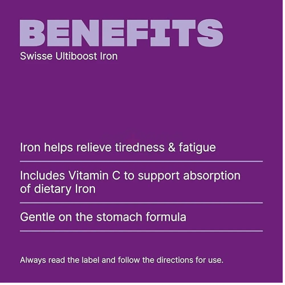 Swisse Ultiboost Iron, 30 Tablets  