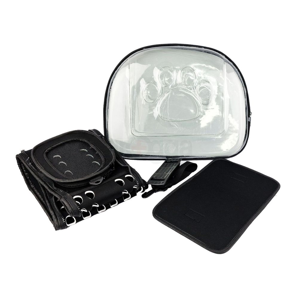 Double Side Plastic Handbag Clear Transparent Cat Carrier For, Puppy L-P00014  