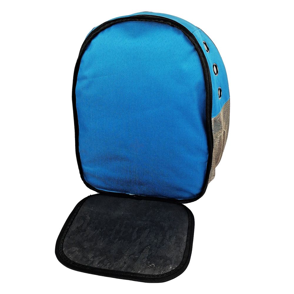 Pet Carrier Bag Portable Pet Outdoor Travel Backpack Cartoon Cage Blue Color-P00262  