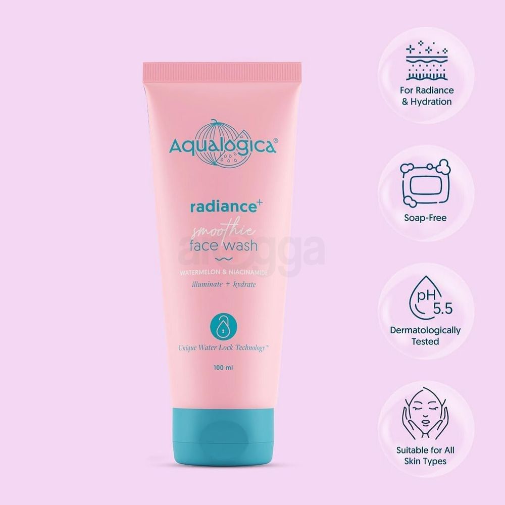 Aqualogica Radiance Smoothie Face Wash with Watermelon & Niacinamide  