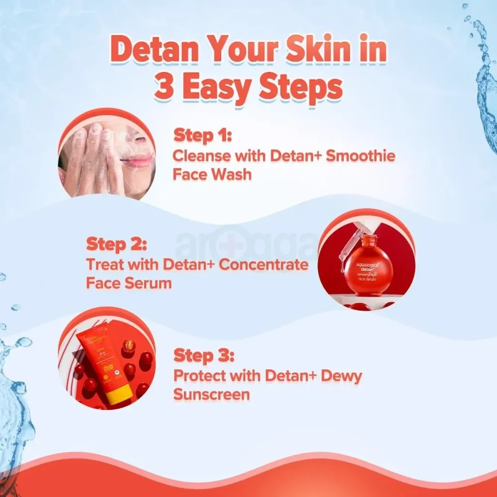 Aqualogica Detan Smoothie Face Wash with Cherry Tomato & Glycolic Acid  