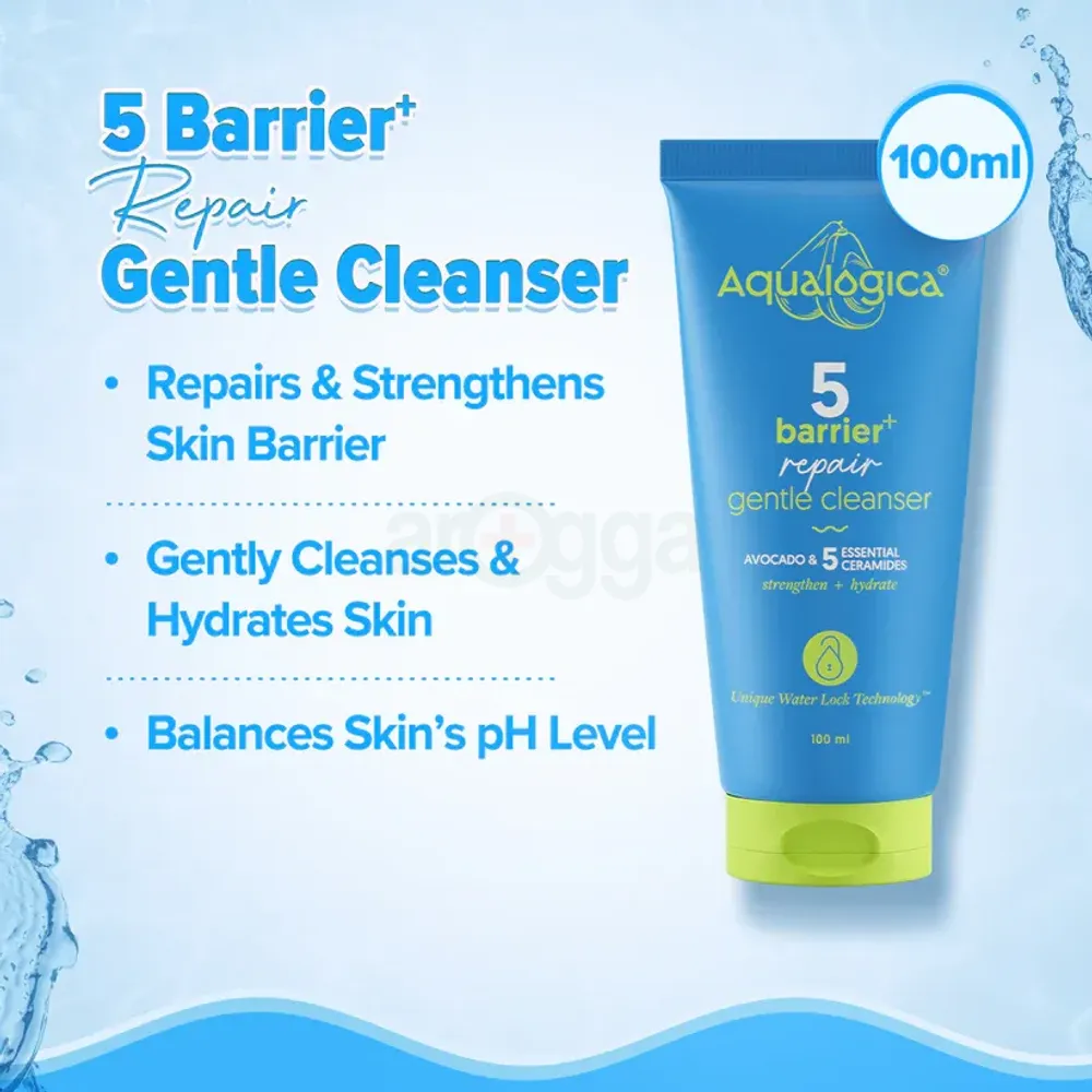 Aqualogica 5 Barrier Repair Gentle Cleanser with Avocado & 5 Essential Ceramides  